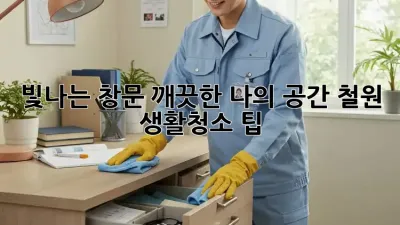 빛나는 창문, 깨끗한 나의 공간: 철원 생활청소 팁